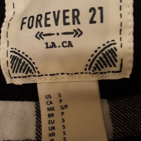 ♥️VINTAGE♥️Forever 21 cotton plaid shirt - Picture 6 of 6